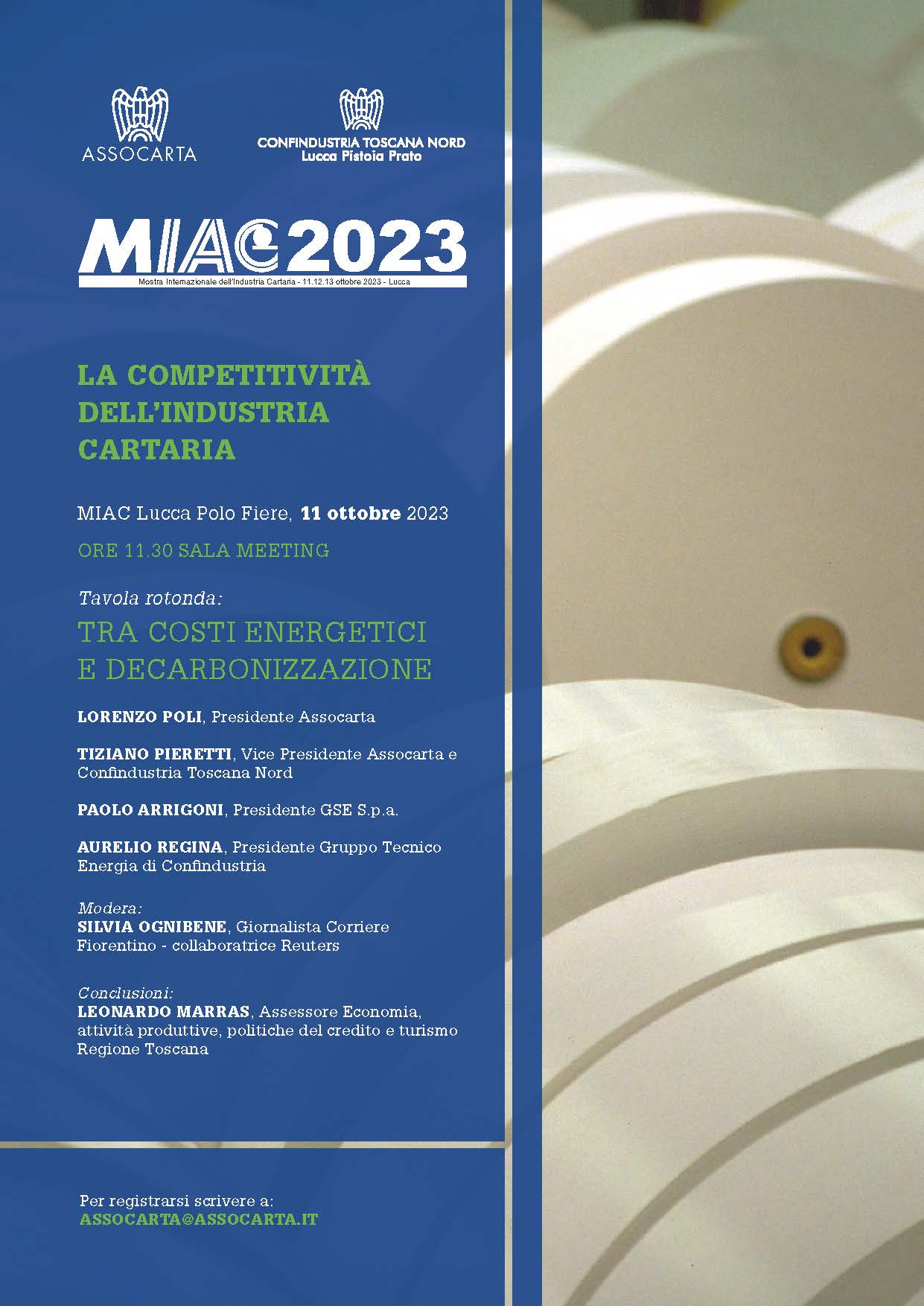 MIAC 2023 - La competitività dell'industria cartaria